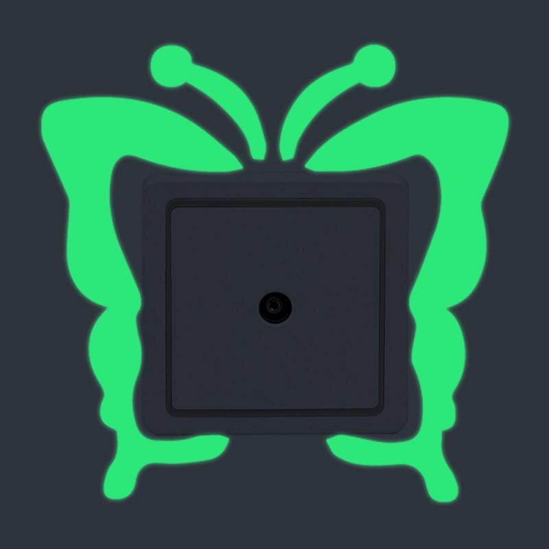 Cartoon Green Fluorescent Toilet Switch Sticker Night Light Wall Sticker Home Decoration Children's Room Sticker: 07