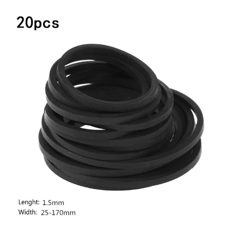 Correa de goma común variada para DVD, 20 piezas, 25-2020mm, novedad de 170