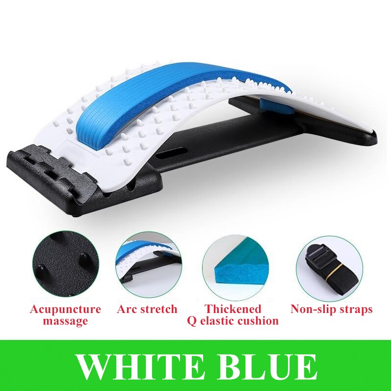 Massager Stretcher Fitness Back Stretch Equipment Lumbar Support Relaxation Mate Spinal Pain Relieve