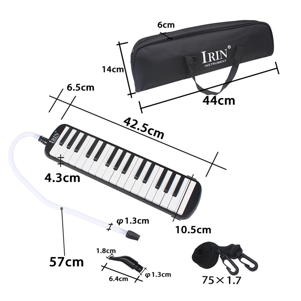 32 Key Portable Tone Piano Mouth Organ Harmonica Pianica Melodica Classroom Beginners Adults Playing Musical Instruments