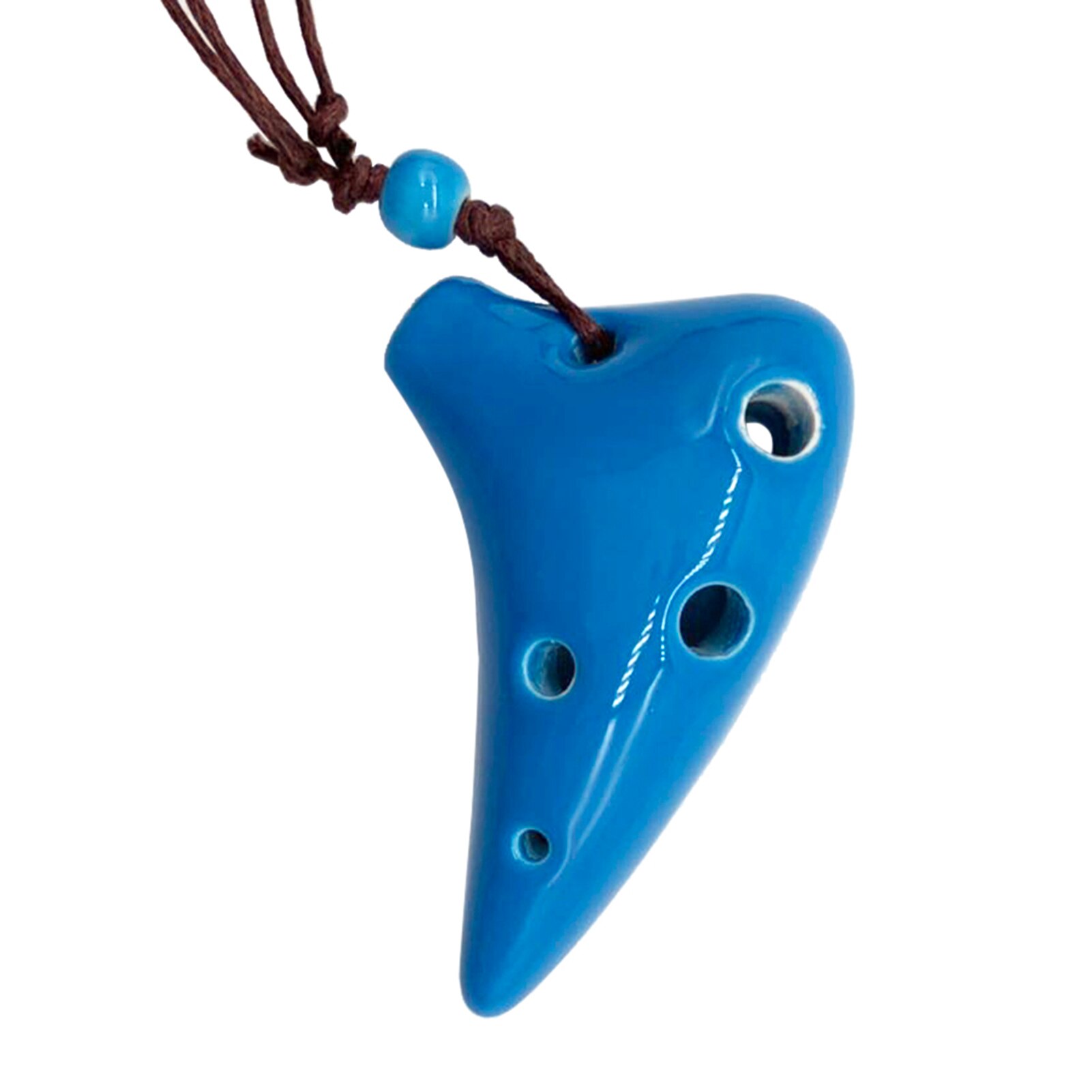 6 Holes Ceramic Ocarina Alto C Key Musical Instrument with Lanyard Music Score For Music Lover and Beginner Music