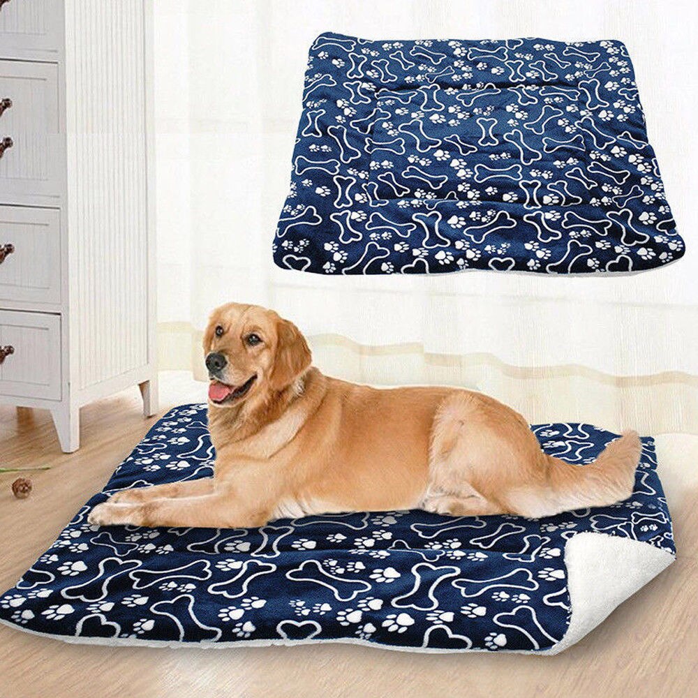 Huisdierbed voor honden katten bench mat zacht warm gesprint kussen voering thuis binnen buiten