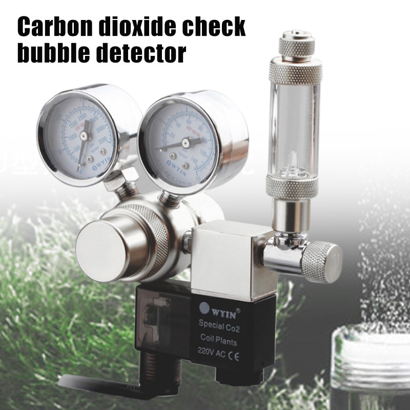 CO2 Aquarium Regulator Bubble Counter Durable for Planted Aquarium Fish Tank YE