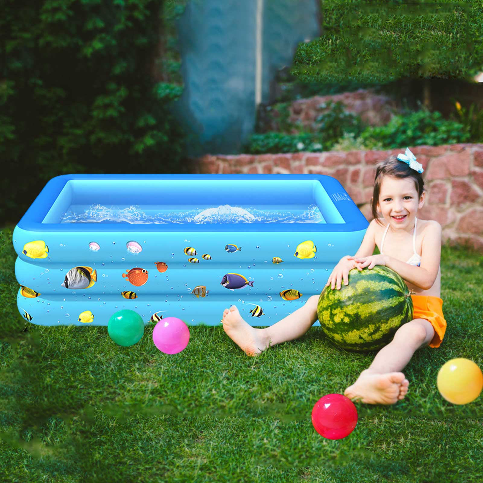 Piscine gonflable pour enfants et adultes, bassin de salon épais pour enfants et bébés