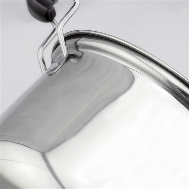 American style stainless steel high pot soup pot congee Pan Pan induction cooker universal pot large capacity pot cooking pot