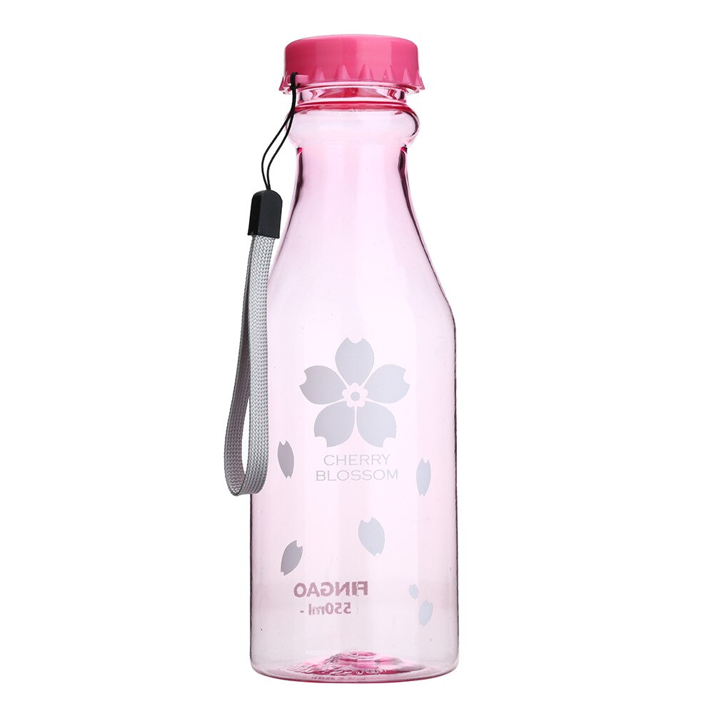 20% wasser flasche Unzerbrechlich draussen Sport Reise Tragbaren Leck-beweis Radfahren Camping Wasser 550ML Zubehör: Rosa 