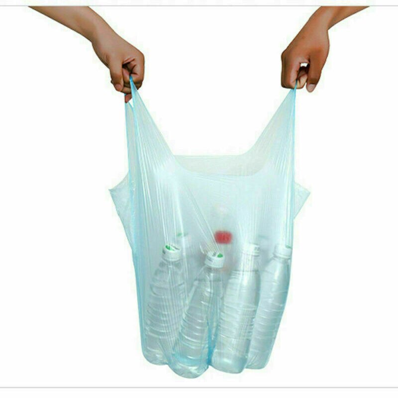 Rubbish Garbage Bin Liners Kitchen Toilet Black Waste Trash Bags Kit With Handle Vest Type Trash BAGS