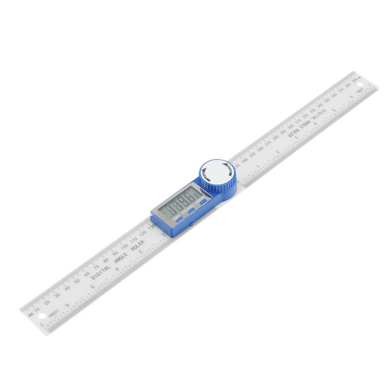 Hoek Finder-Digitale Gradenboog Hoek Gauge, 2-In-1 Hoek Meting Tool ,360 Graden Inch Metrische Schaal Heersers