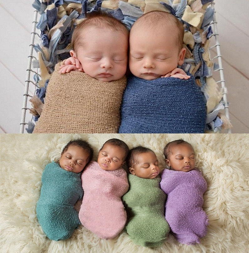 Pasgeboren Fotografie Props Deken Katoen Wrap Stretchable Baby Wrap Deken Inbakeren Pasgeboren Fotoshoot