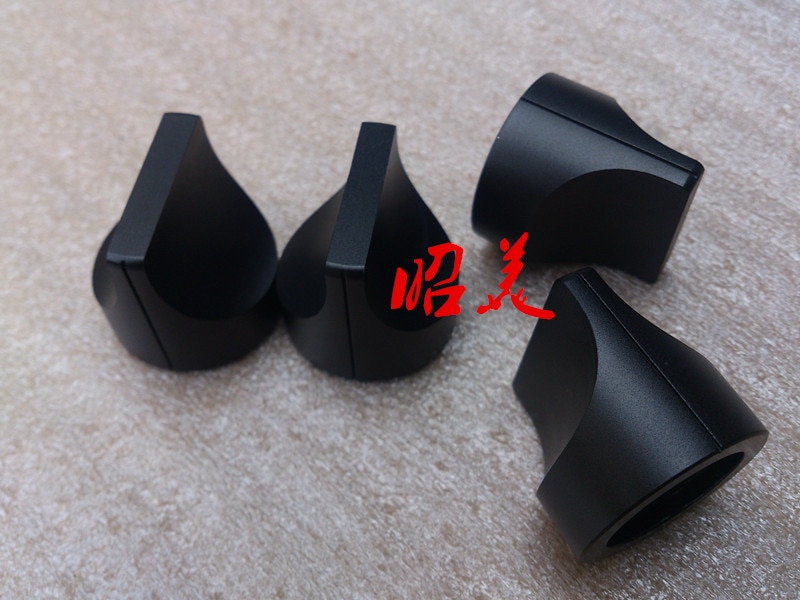 Perilla de potenciómetro de Pomo de aluminio para amplificador, interruptor de picaporte de coche, 28x28mm, 1 Uds.