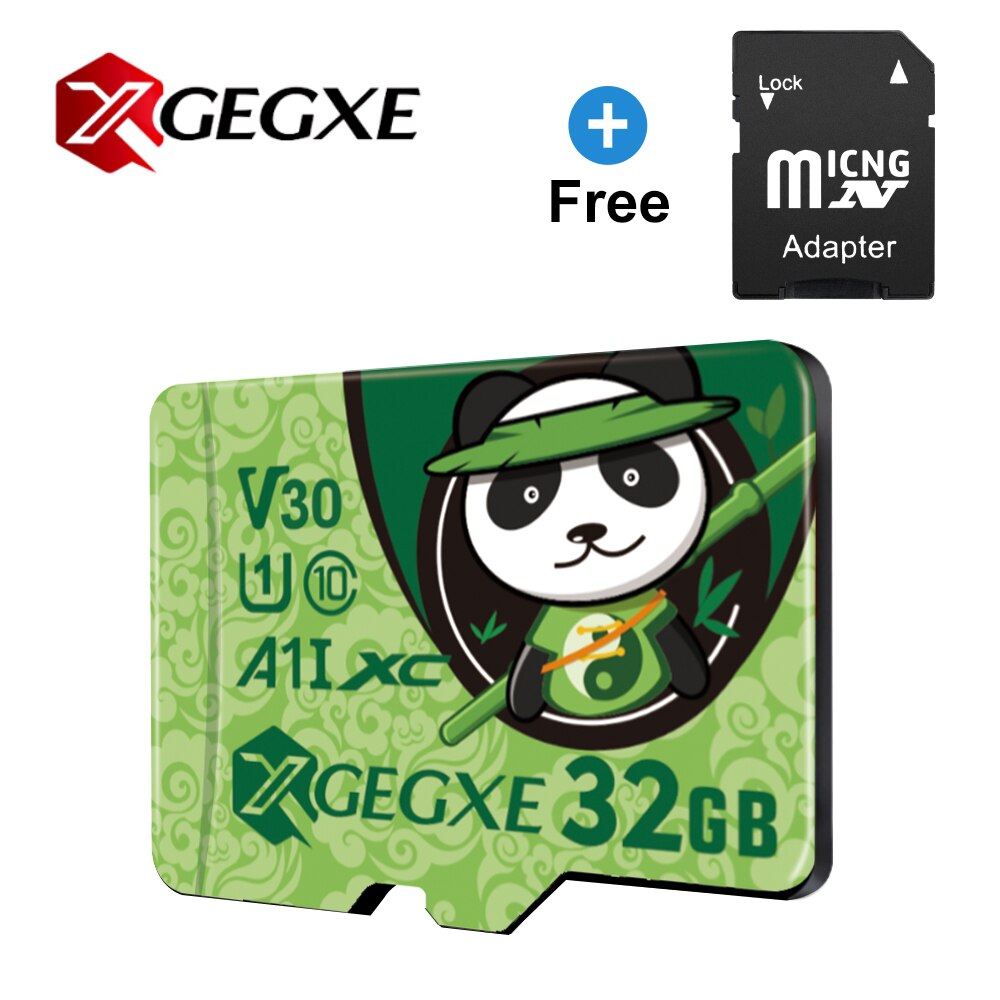 XGEGXE 32GB Micro sd-kaart Class 10 Geheugenkaart 256GB 128GB 64GB 16GB 8GB TF Card Hoge Snelheid Voor Camera: 32G-gift Adapter