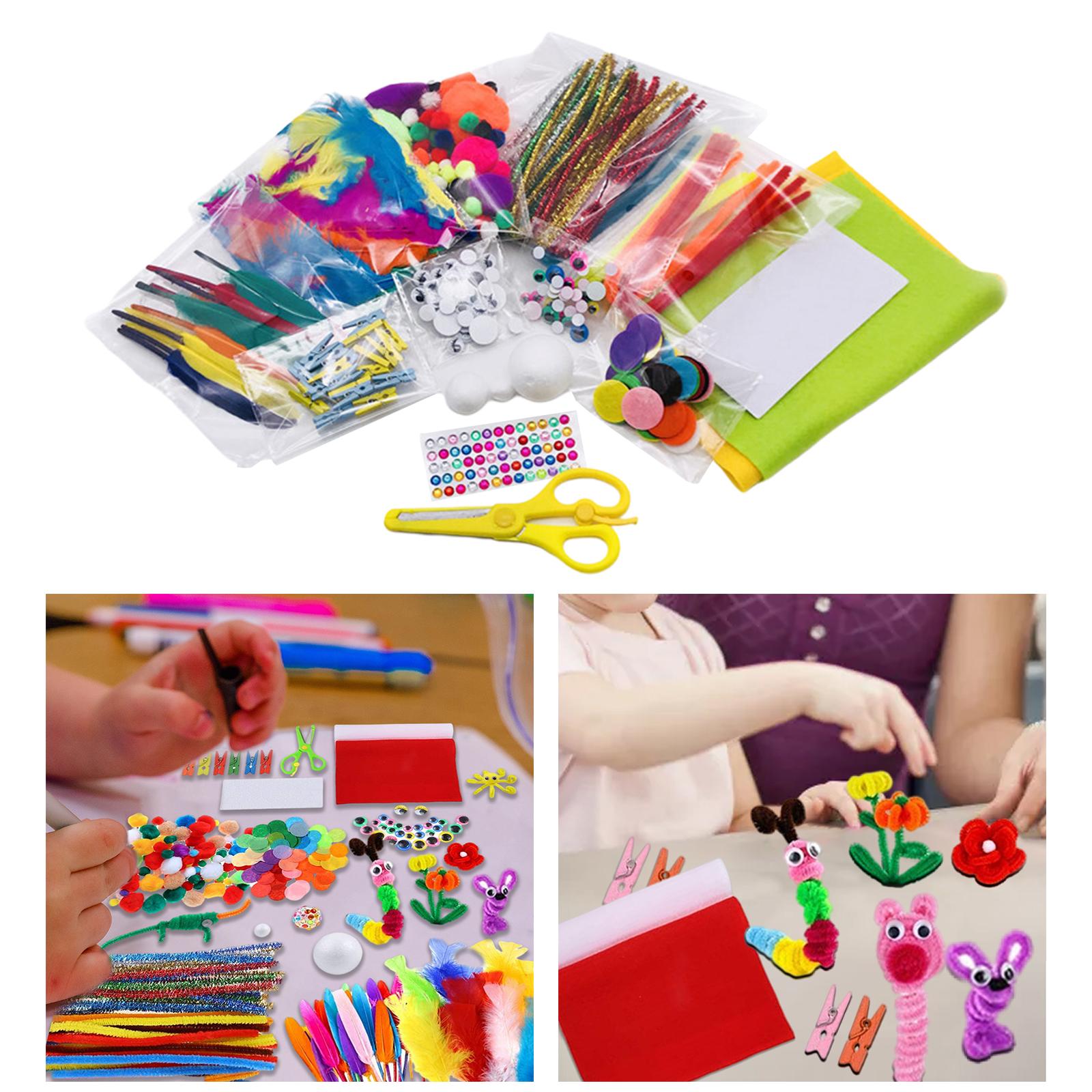 400-Pack Complete Craft Supplies &amp; Materials Make Your Own Puppet Making for Kindergarten Boy Girl Kids DIY Projects School