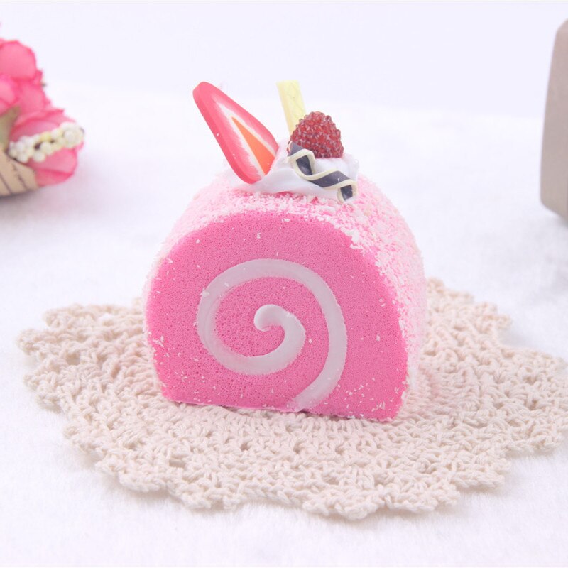 Cake roll squishy slow rising squishy phone strap Squeeze Toys Doll Fun antistress toy Trick Simulation food toy kids