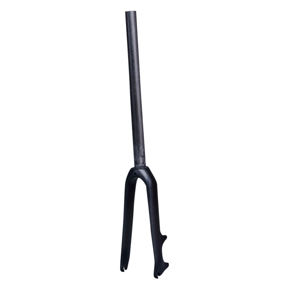 Glanzende/matte 3k carbonvezel opvouwbare bmx-fietsvork voorvork 14 16 18 20 22 inch stuurbuis 28.6mm schijfremmen