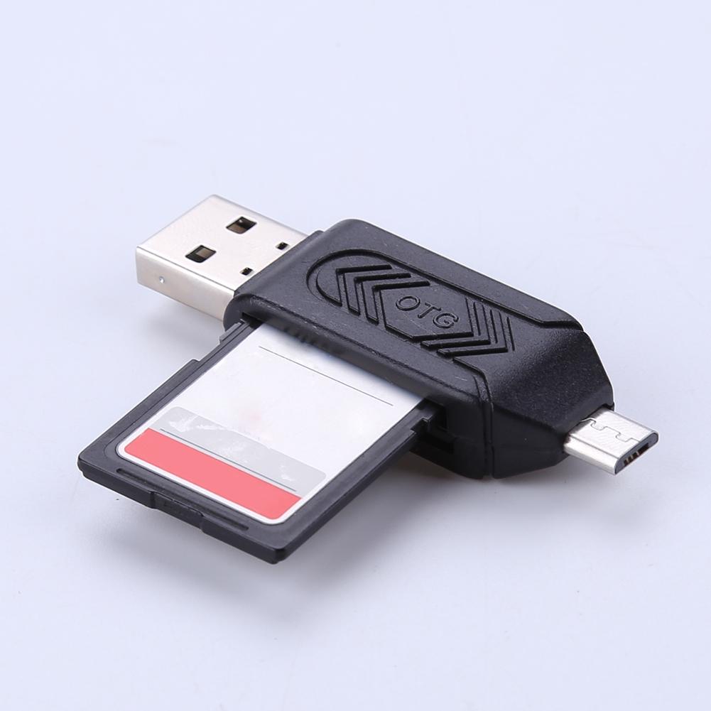 Lecteur de carte mémoire intelligent USB 2.0 SD TF OTG, adaptateur USB2.0, lecteur de carte SD pour ordinateur portable