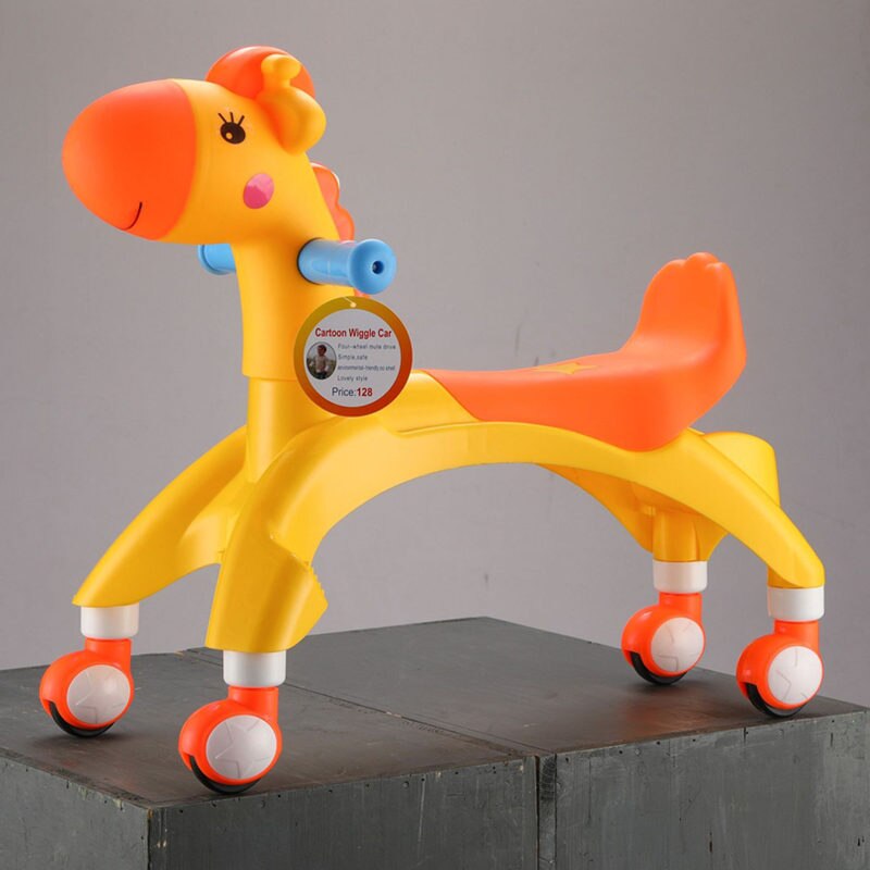Jaycreer Ride-On Baby Peuter Wandelaars Baby Loopfiets Baby Leren Lopen Voor 1-8 Jaar baby: Yellow