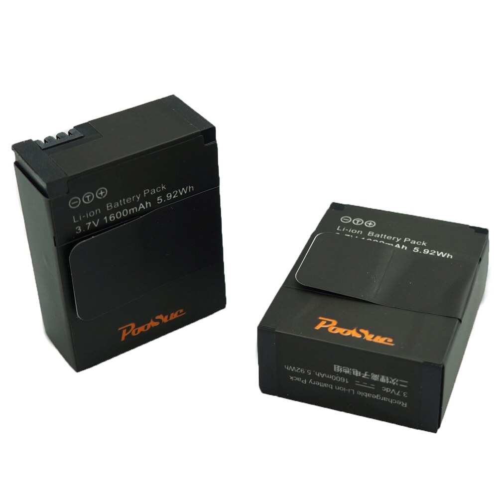 Baterías de AHDBT-301 de 3,7 V + cargador Dual USB para Gopro Hero3, batería AHDBT 302 Go Pro 3, color negro
