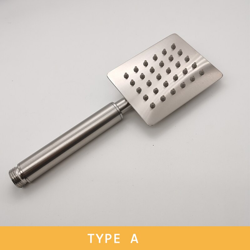 High Pressure Handheld Shower Head with Powerful Shower Spray Matt Metal Stainless Steel Hand Held Showerhead Brushed Finish: A Hand Shower only