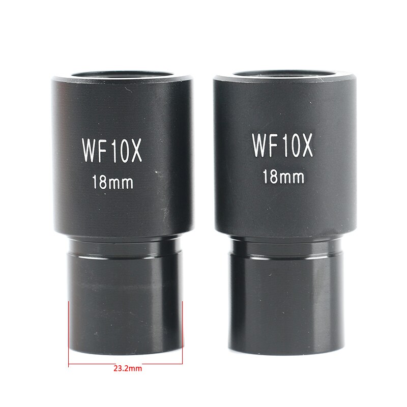 Microscope biologique 2 pièces/ensemble WF5X WF10X WF16X WF20X WF25X WF30X, accessoire oculaires, objectif grand Angle 23.2mm de diamètre