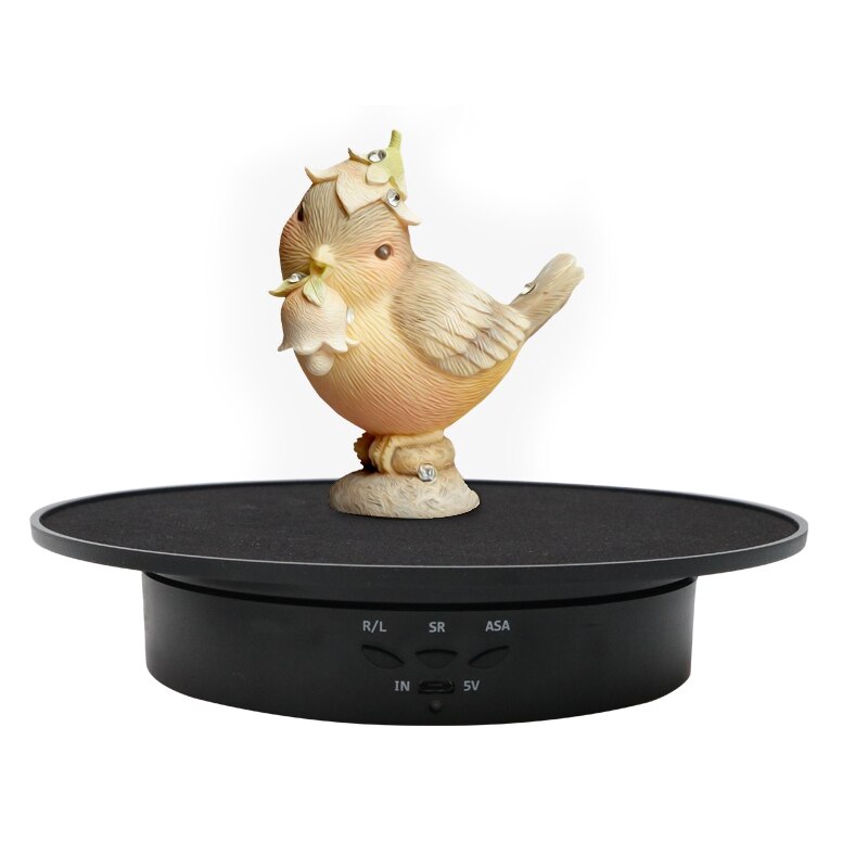 20cm Electric Rotating Jewelry Display Stand Motorized Rotary Turntable Modeldisplay Stand Base Usb/battery Powered Plastic