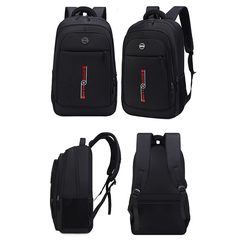 Large Capacity Men's Backpack Bags University Student School Backpack Men Black Nylon 2022 Casual College Style