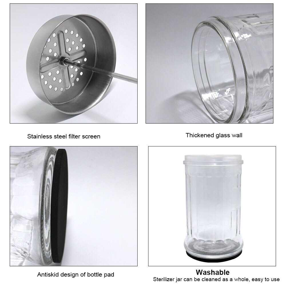 Salon Barber Disinfection Jar Sterilization Container Sanitizer Glass Manicure Disinfection Cup Hairdressing Tools