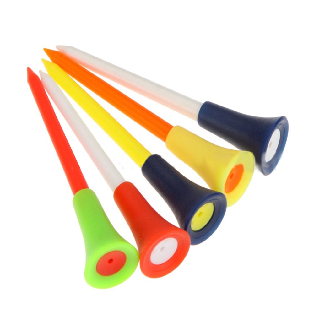 Activing 30PC Multi Color Plastic Golf Tees 83mm Durable Rubber Cushion Top Golf Tee golf tees @34