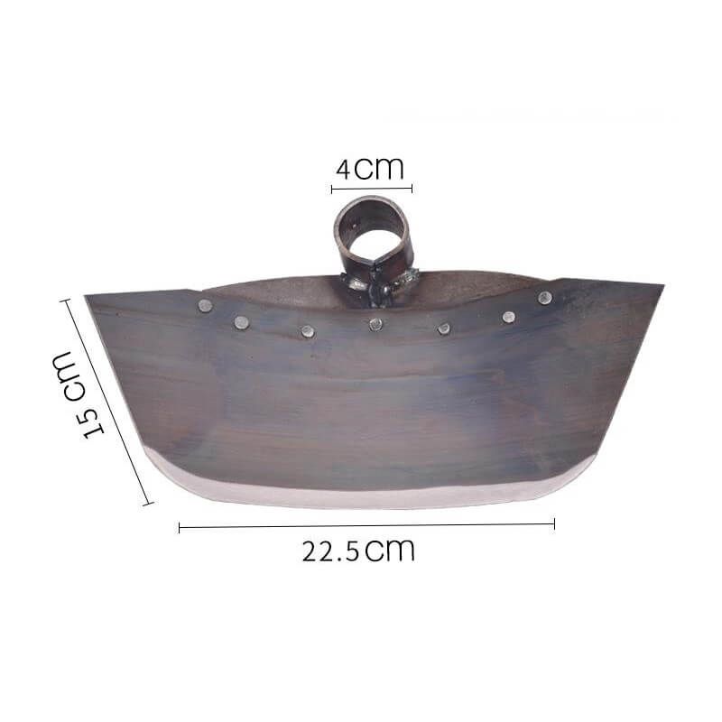 Grass Hoe Head Steel Weeding Shovel Thickened Gardening Hoe Land Plowing Vegetable Planting Multi-Use Agricultural Tools: Dark Grey