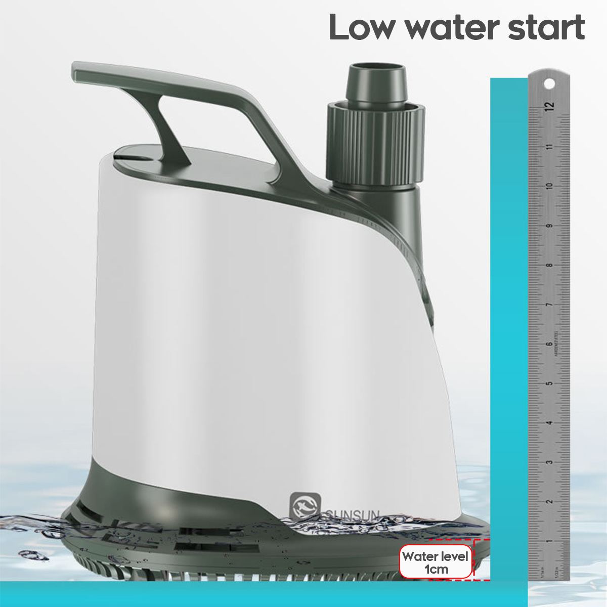 15/20/40/55/80W Submersible Pump Acquarium Water Filter Fish Tank Fountains Pump White ABS 360° Around Water Pumps 220-240V