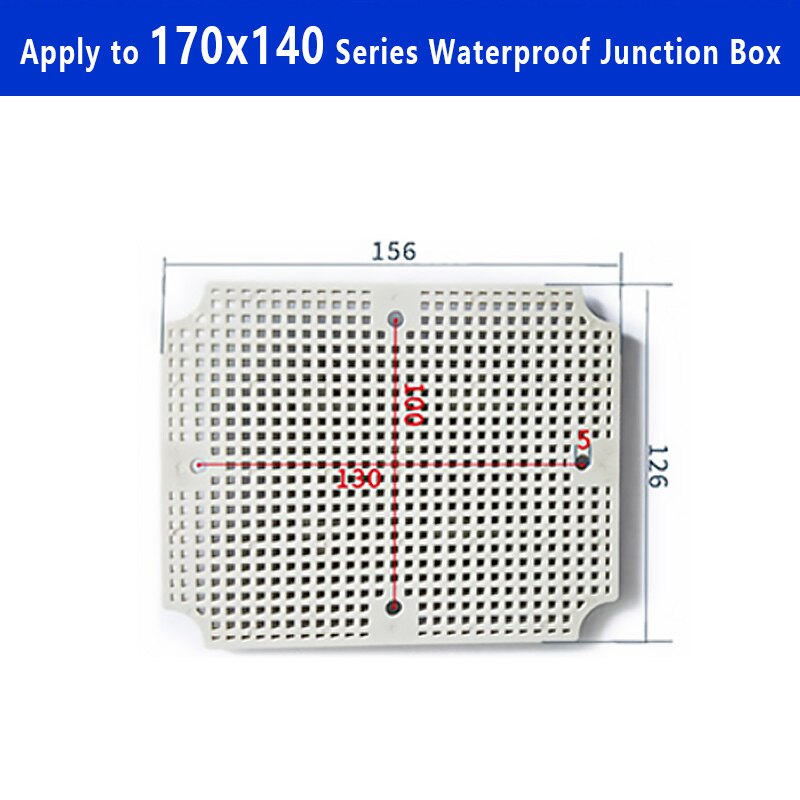 Caixa de plástico à prova d' água ip67, placa inferior de instalação, acessórios de material abs: Marfim