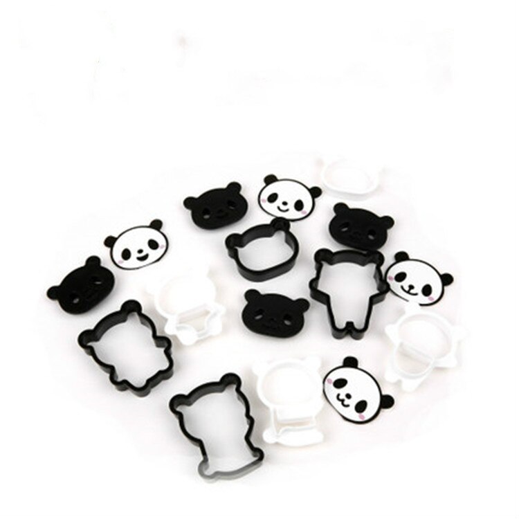 4PCS/set Panda Biscuit Stamp Mold 3D Cookie Plunger Cutter Bread Sandwich Baking Mould Chocolate Candy Decorating Tools