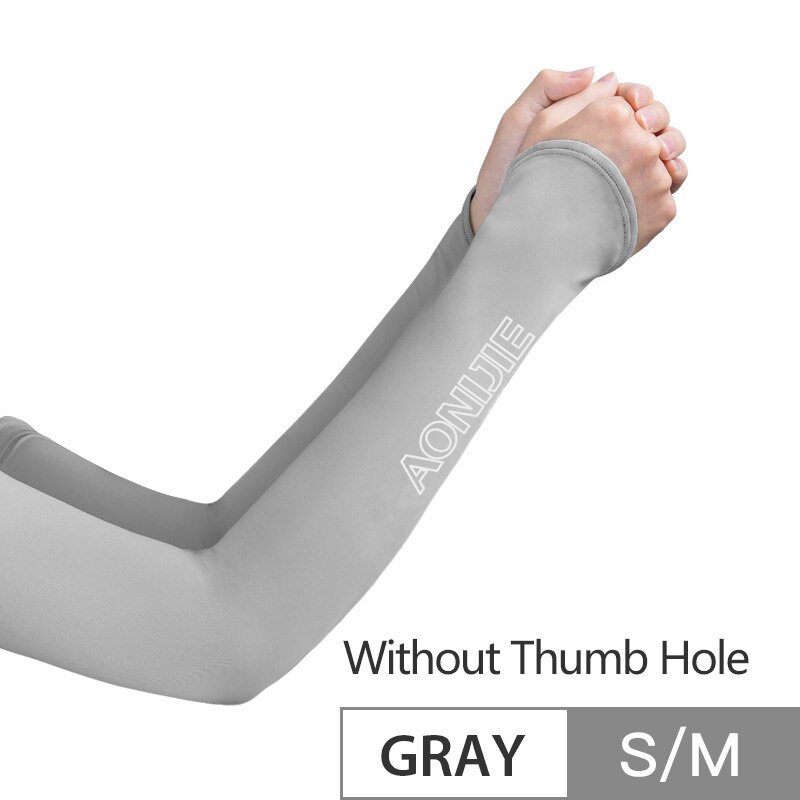 AONIJIE E4117 One Pair UV Sun Protection Cooling Arm Sleeve Cover Arm Cooler Warmer Trail Marathon Running Golf Cycling Driving: E4118 SM Gray