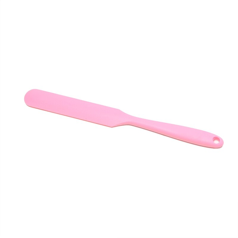 Small Colorful Silicone Scraper Long Scraper Butter Knife Scraper Cake Making Accessories Baking Scraper Tool Cake Scraper Tool: Pink