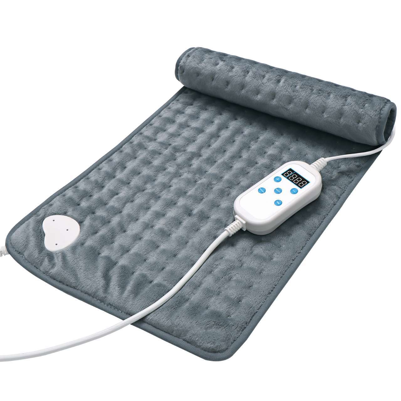 30*60Cm Heating Electric Blanket Thicker Heater Single Warmer Temperature Control Blanket Electric Heating Massage Mat Care: EU plug