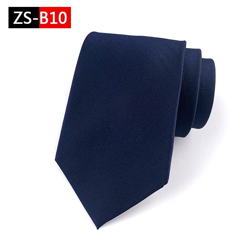 100% Silk Men's Ties 9cm Business Blue Leisure Wedding Groom Neckwear Necktie Formal Gravata Father's Day: ZS-A10