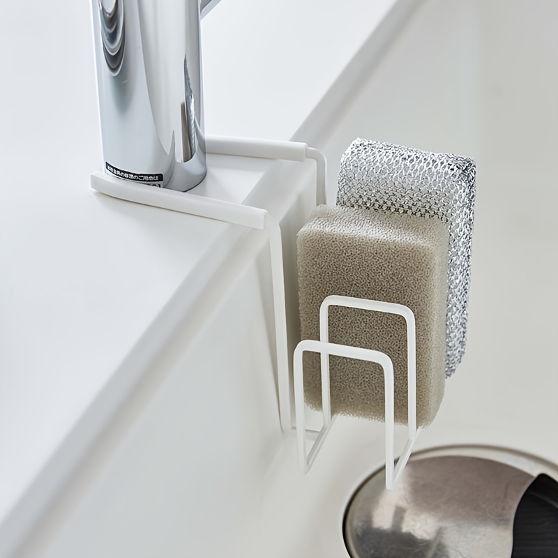 Aan de muur gemonteerd opbergrek voor spons en doek, perfect voor sponzen, zeep en schoonmaakgereedschap, sponshouder voor aanrecht