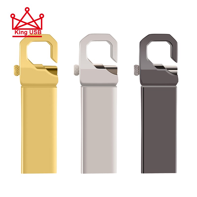 Szybki Metalowy Pendrive USB 2.0 - 16GB 32GB 64GB 128GB - Wodoodporny Pendrive na Klucze z Paskiem