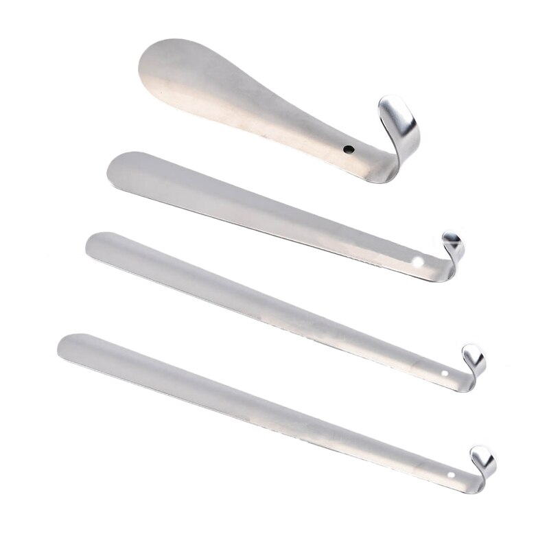 Calzador tipo cuchara de Metal , calzador tipo cuchara de Metal de 16 cm, calzador de zapatos, herramienta de elevación, calzador de acero inoxidable, 1 Uds.