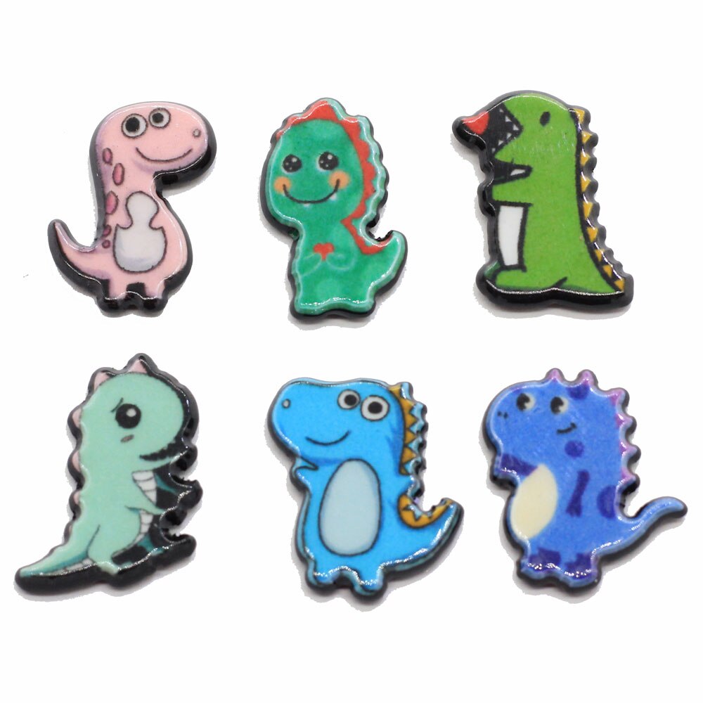 Acrylic Animals Dinosaur Flatback Resin Planar DIY Cabochons DIY Accessories Scrapbooking For Phone Case Charms