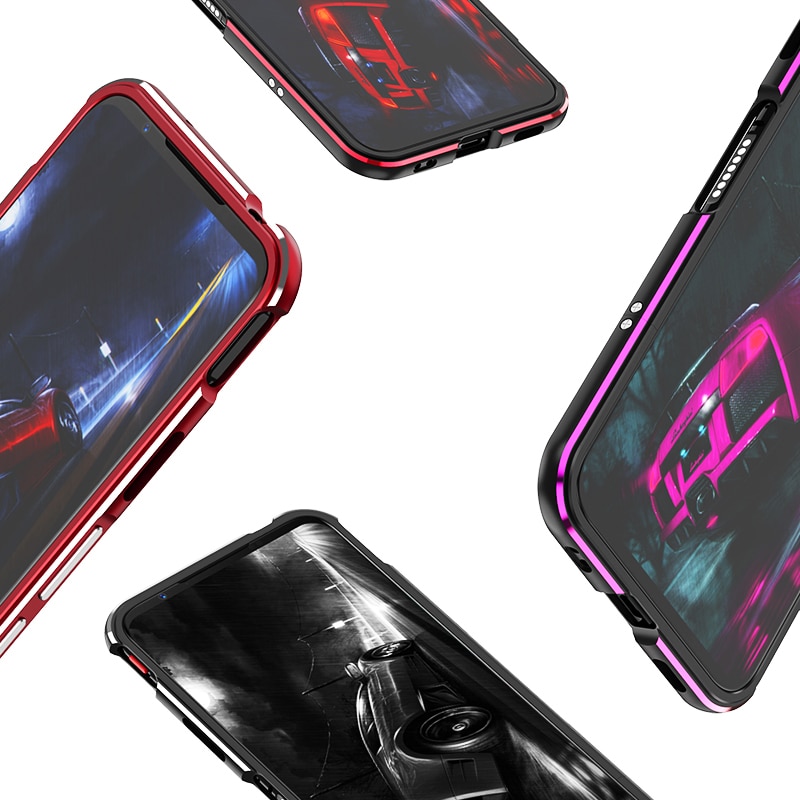 Ylellinen metallinen puskurin puhelinkotelo zte nubia red magic 5g coque -alumiinikehys 3d suojakuori redmagic 5g koteloa iskunkestävä