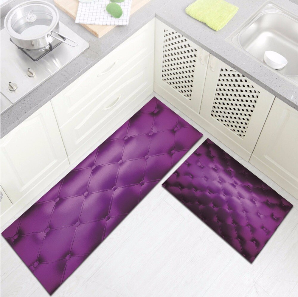 Alfombra con textura de cuero Morado para niños, tapete de terciopelo y cristal para el hogar, la sala de estar, WC, puerta de la cocina y el dormitorio