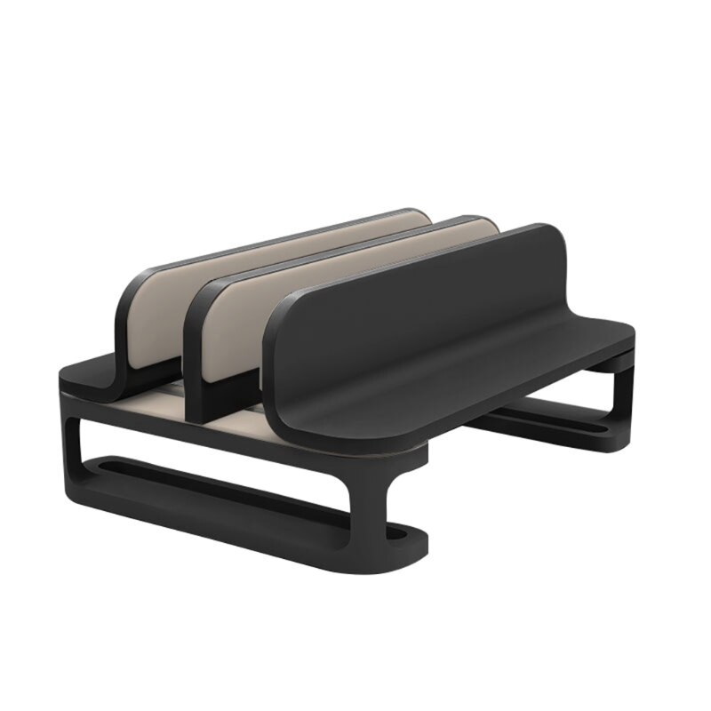 Notebook Vertical Stand Computer Support Frame Universal Macbook Storage Shelf Pro Cooling Rack Air Base for 10-17.3in: BKB