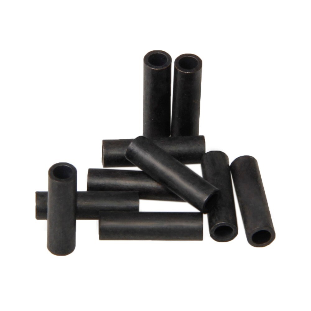 Hyaena 50pcs/lot Single Barrel Crimp Sleeves Copper Tube For Fishing Wire Tube Connector