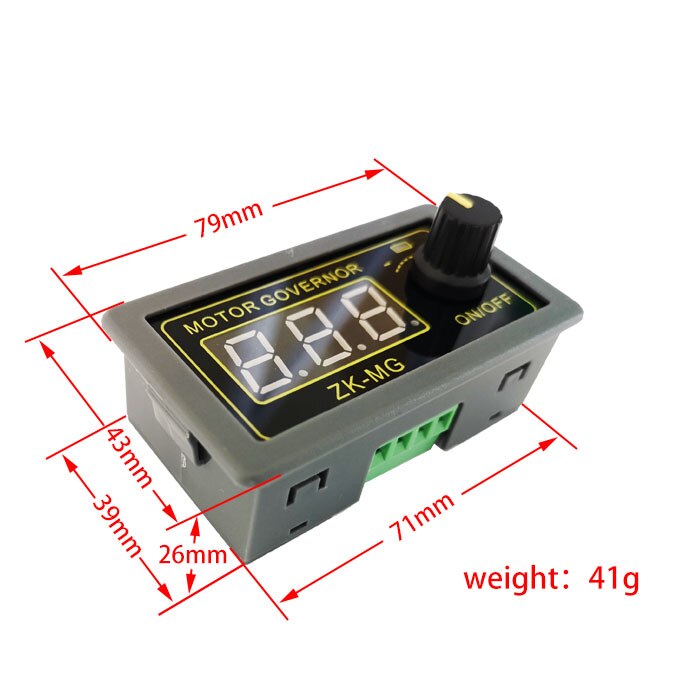 ZK-MG 12 V 24 V 5A Dc Motor Controller 12 V Dc Motor Speed Controller Digitale Display Encoder Duty Ratio frequentie Led Dimmen