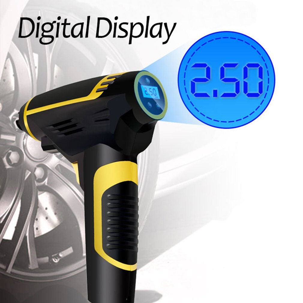 Digital LED Smart Car Air Compressor Pump Portable Handheld Car Tire Inflator Electric Air Pump 150 PSI Repair Tool