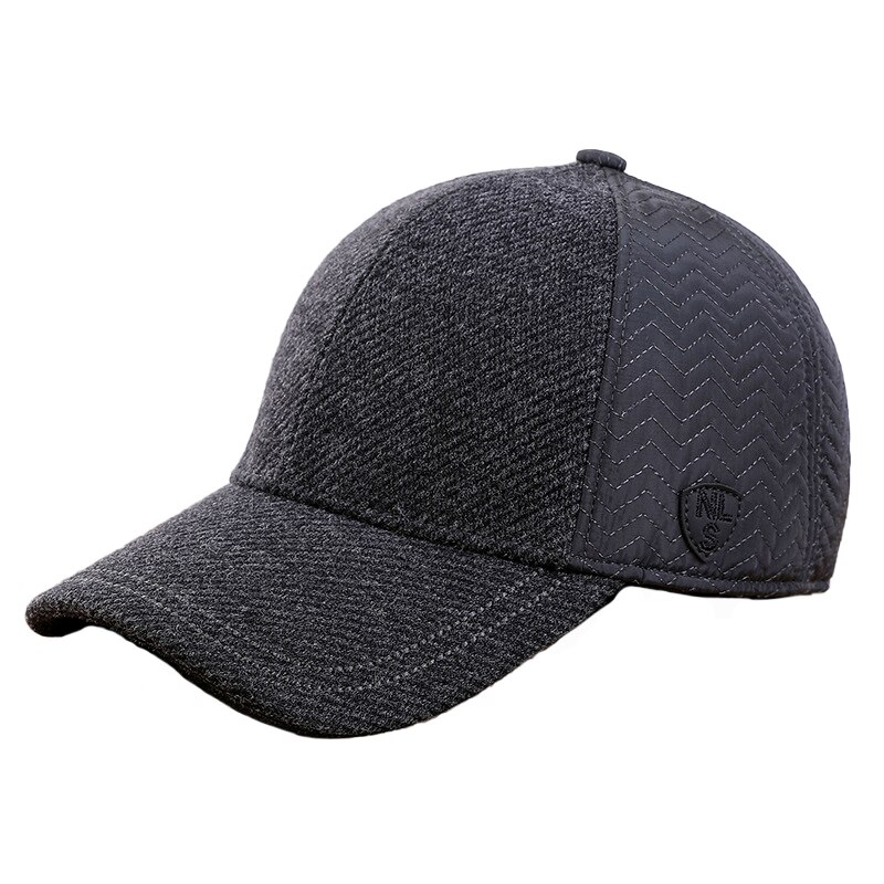 Männer winter baseball hut mit ohrenklappen papa halten warme gorras verdicken gehörschutz ausgestattet hysteresenkappe шапка зимняя мужская: Grau