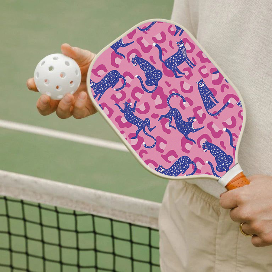 Lucky011 Thermoformed T700 Raw Carbon Fiber Fiberglas Pickleball Paddle Spin Strukturierte Oberfläche mit Schaumstoffkante Ergonomischer Griff