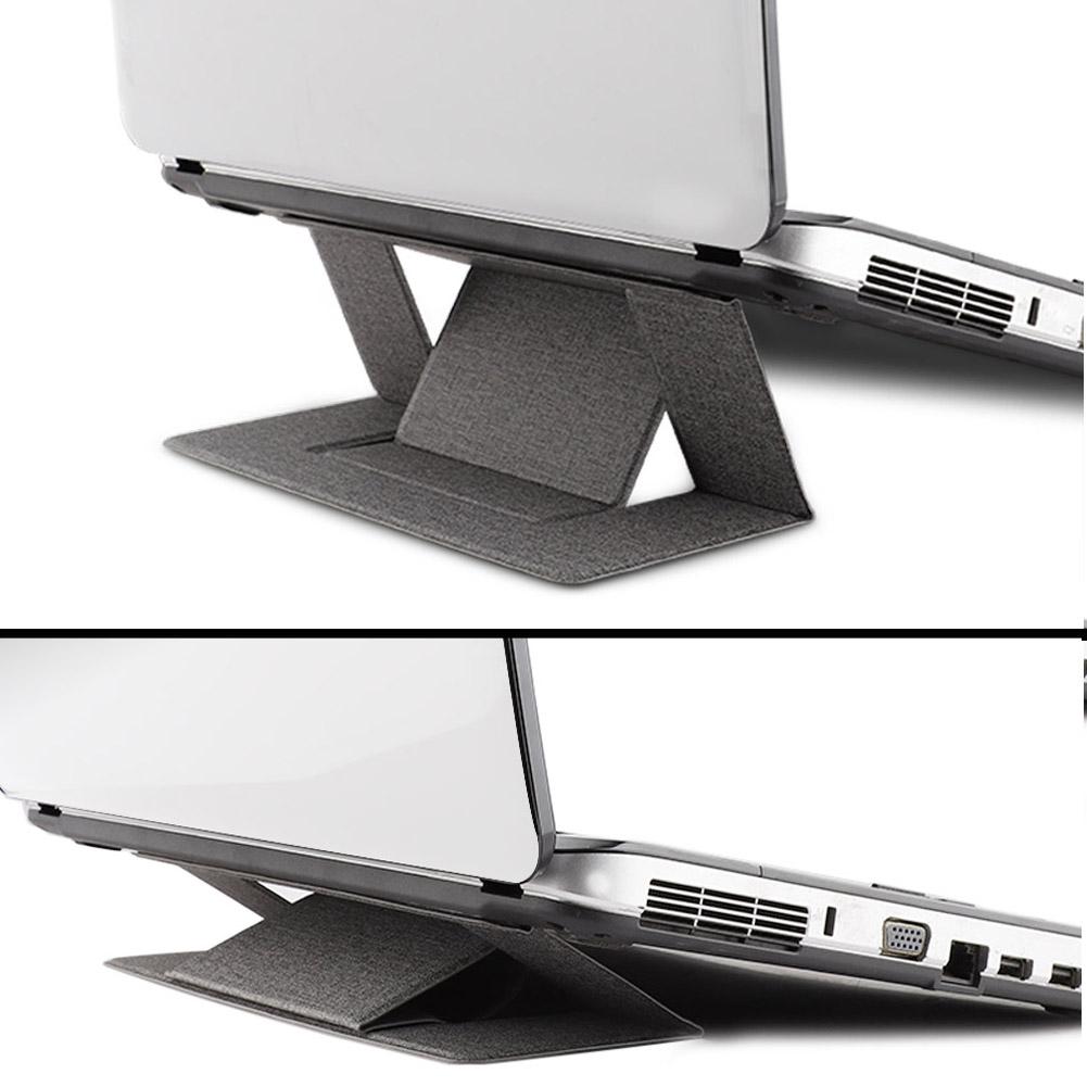 Adjustable Laptop Stand Laptop Pad Adhesive Invisible Stands Folding Bracket Portable Tablet Holder for iPad MacBook Laptops