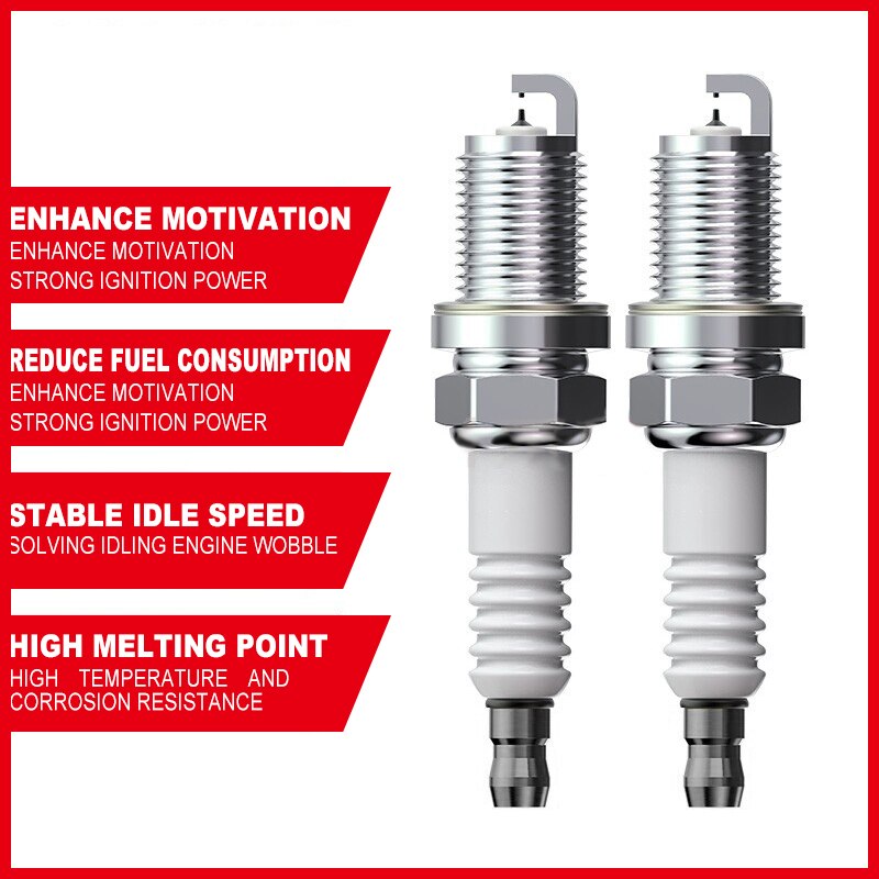 4pcs DOUBLE iridium spark plug D-97506 for SILZKBR8D8S SILZKBR8E8S 12120038894 ZR5TPP330 SILZKBR8C8S ILZKBR7B8G ILZKBR7B8DG