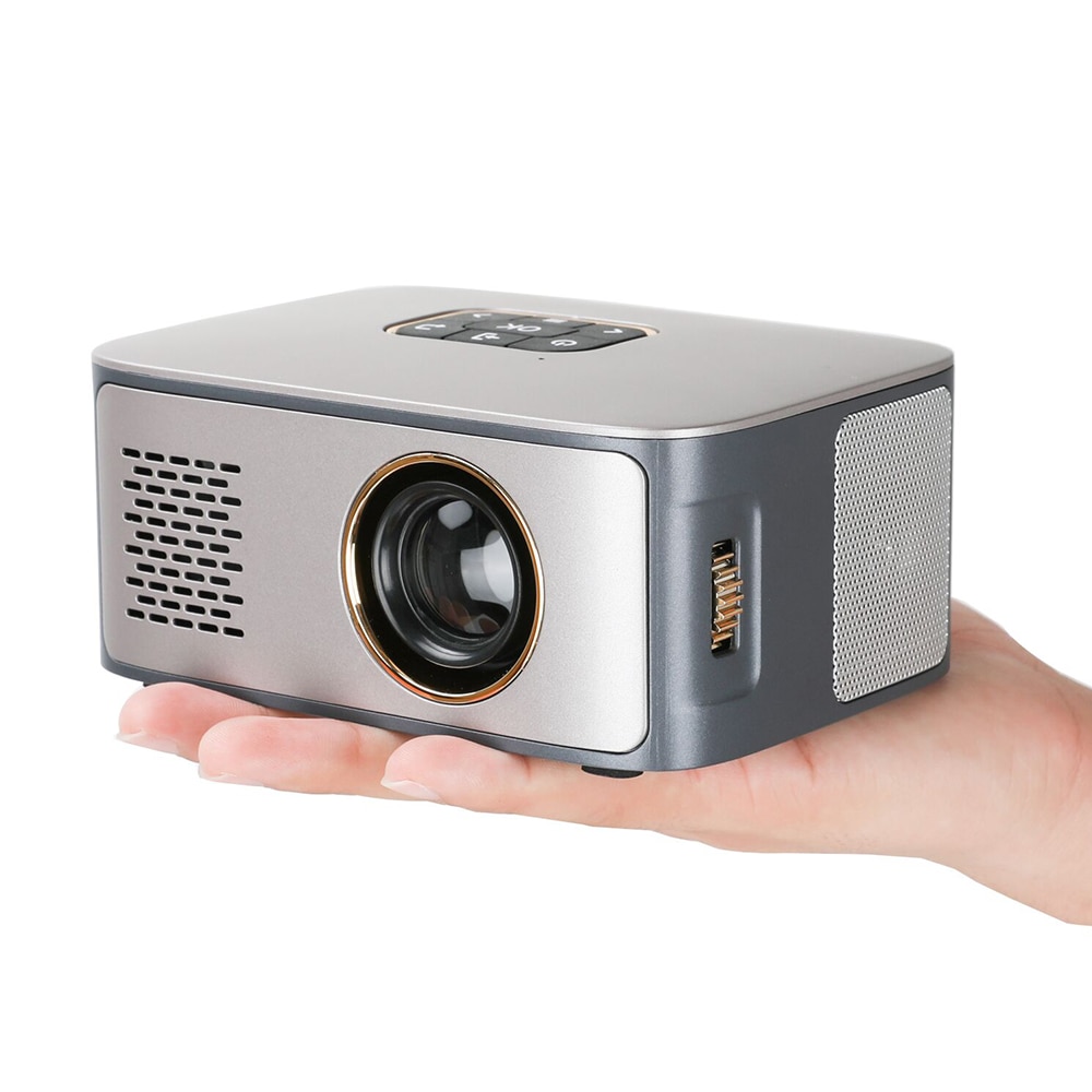 Mini Projector LCD LED Projector 480x320 Pixels Supports 1080P Home Theater 500 Lumens 1000:1 Contrast Ratio with HD USB Port